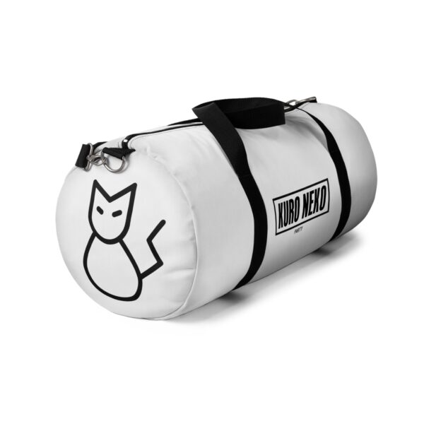 Hi Neko Duffel Bag - Minimalist Cat Logo Design - Image 8