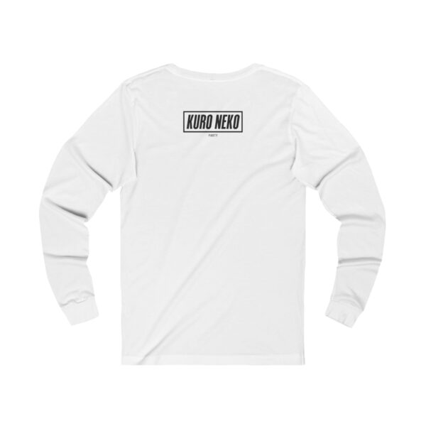 Hi Neko Long Sleeve Tee - Minimalist Cat Logo by Kuro Neko - Image 2