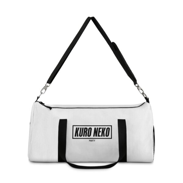Hi Neko Duffel Bag - Minimalist Cat Logo Design - Image 7
