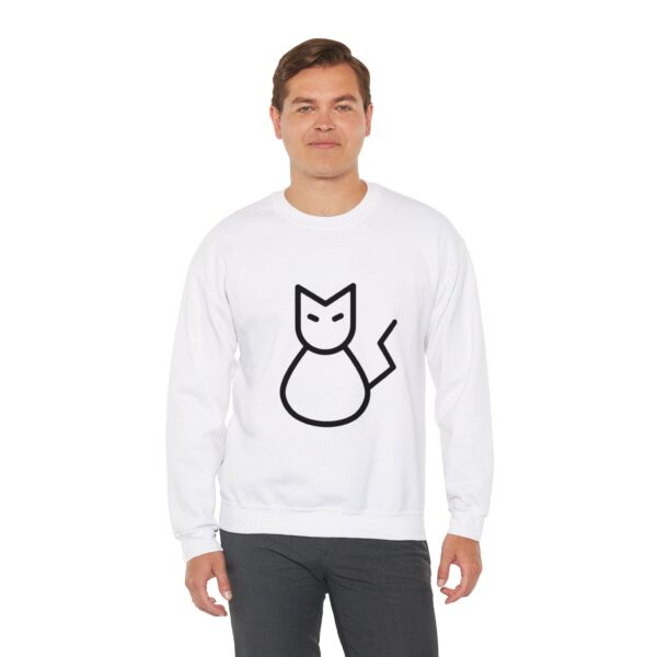 Hi Neko Sweatshirt - Crewneck Minimalist Cat Logo by Kuro Neko - Image 4