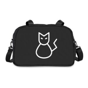 Cat Logo Fitness Handbag by Kuro Neko