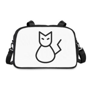 Cat Logo Fitness Handbag by Kuro Neko
