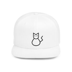Hi Neko Embroidered Flat Bill Snapback