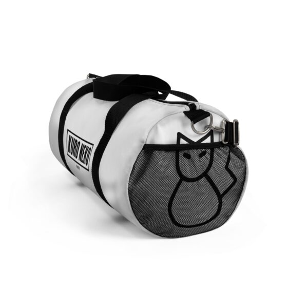 Hi Neko Duffel Bag - Minimalist Cat Logo Design - Image 4
