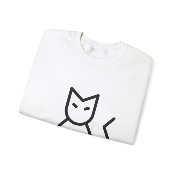 Hi Neko Sweatshirt - Crewneck Minimalist Cat Logo by Kuro Neko - Image 3