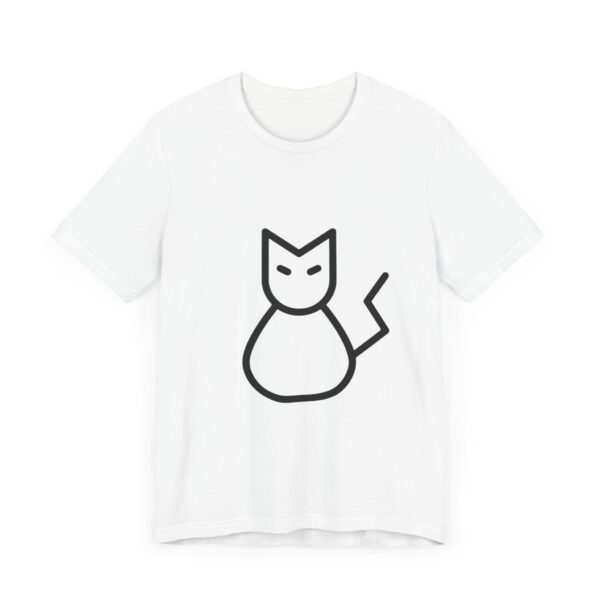 Hi Neko T-Shirt - Cool Edgy Black Cat by Kuro Neko - Image 3