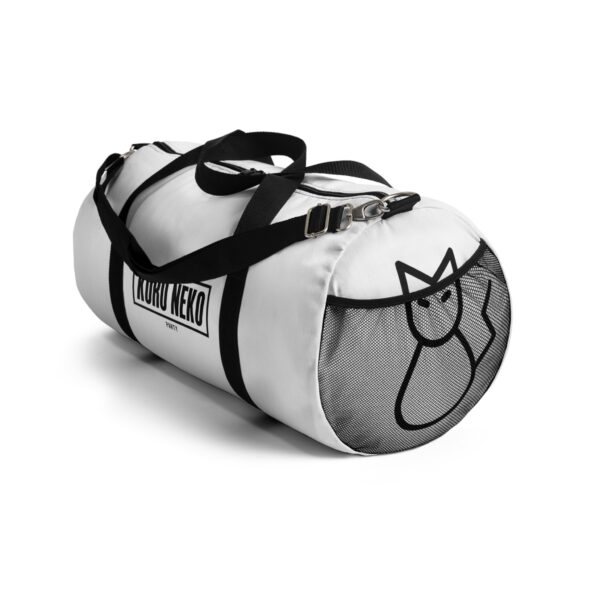 Hi Neko Duffel Bag - Minimalist Cat Logo Design - Image 9