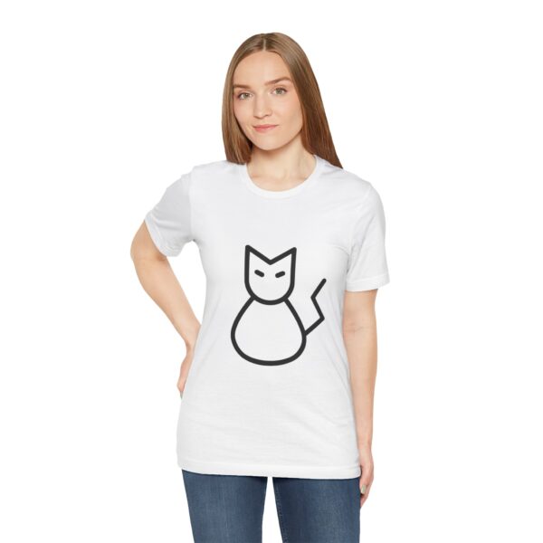 Hi Neko T-Shirt - Cool Edgy Black Cat by Kuro Neko - Image 6