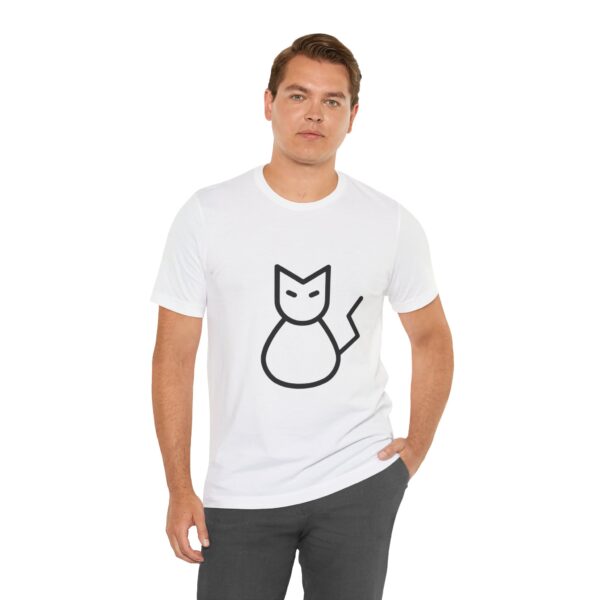 Hi Neko T-Shirt - Cool Edgy Black Cat by Kuro Neko - Image 5